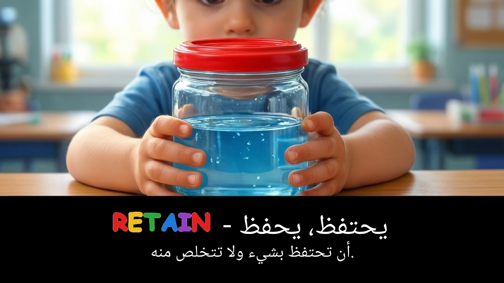Arabic Illustration for retain